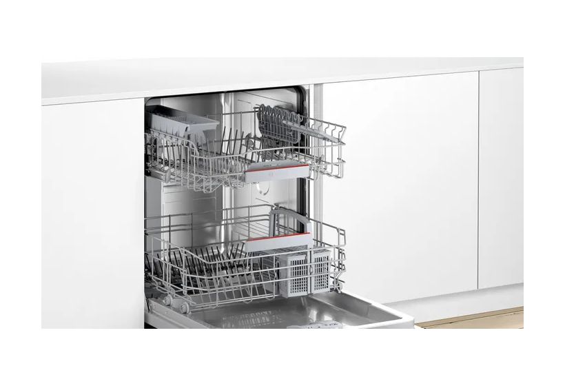 Serie 4 SMI4EAS28E 60 cm Geschirrspüler teilintegriert (ohne Front) Sehr leise 13 Maßgedecke aquaStop Funktion Wärmetauscher 