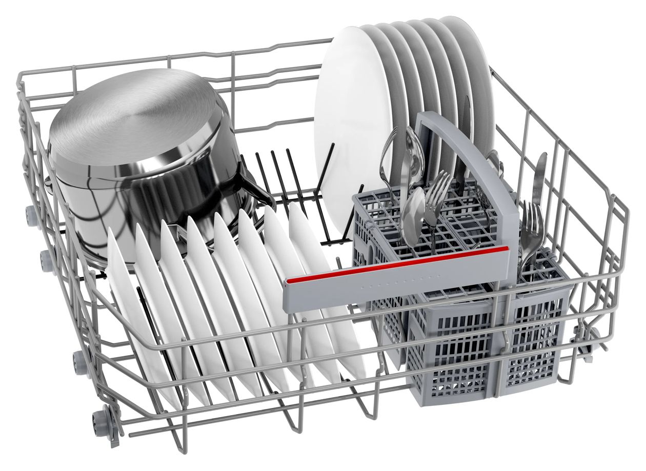 Serie 4 SMI4EAS30E 60 cm Geschirrspüler teilintegriert (ohne Front) Sehr leise 13 Maßgedecke aquaStop Funktion Wärmetauscher/EfficientDry 