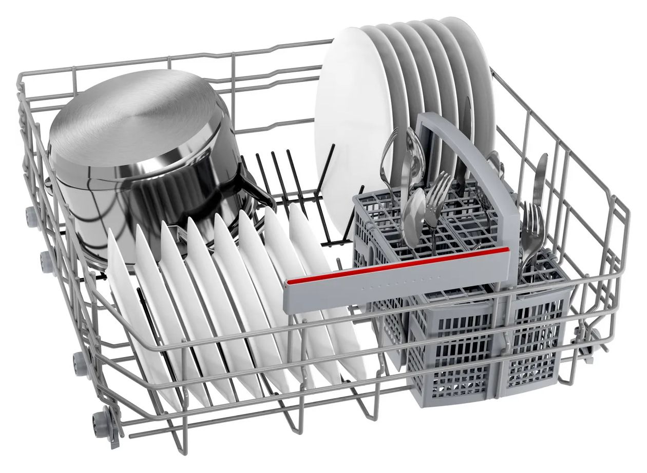 Serie 4 SMI4EBS03D 60 cm Geschirrspüler teilintegriert (ohne Front) Sehr leise 13 Maßgedecke aquaStop Funktion Wärmetauscher 