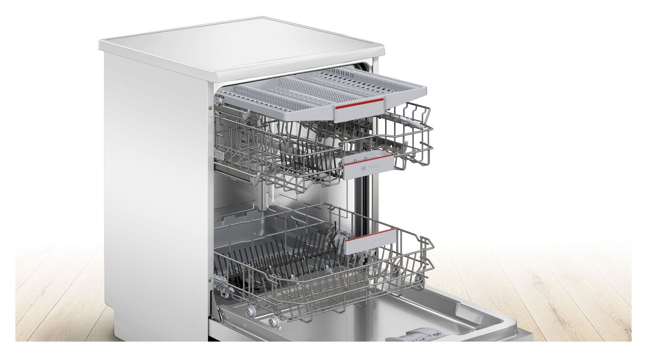 Serie 4 SMS4EVW08E 60 cm Geschirrspüler freistehend Leise 14 Maßgedecke aquaStop Funktion Heat exchanger/Drying assistant 