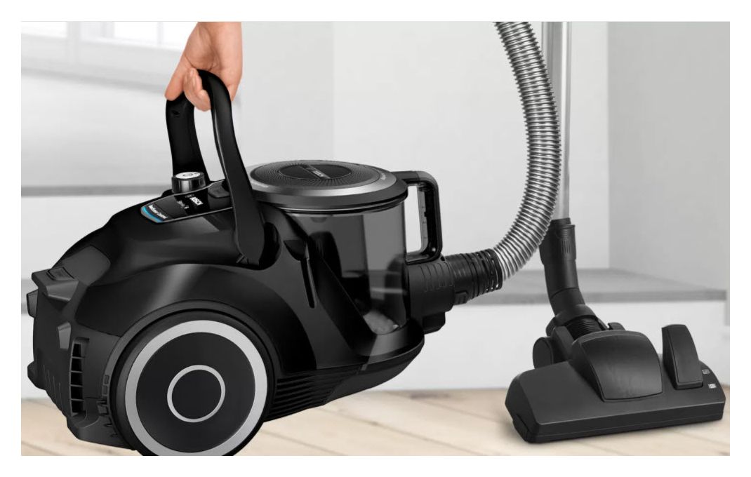 Serie 6 BGC41XSIL Bodenstaubsauger Beutellos 700 W Allergie-Filter  (Schwarz) 