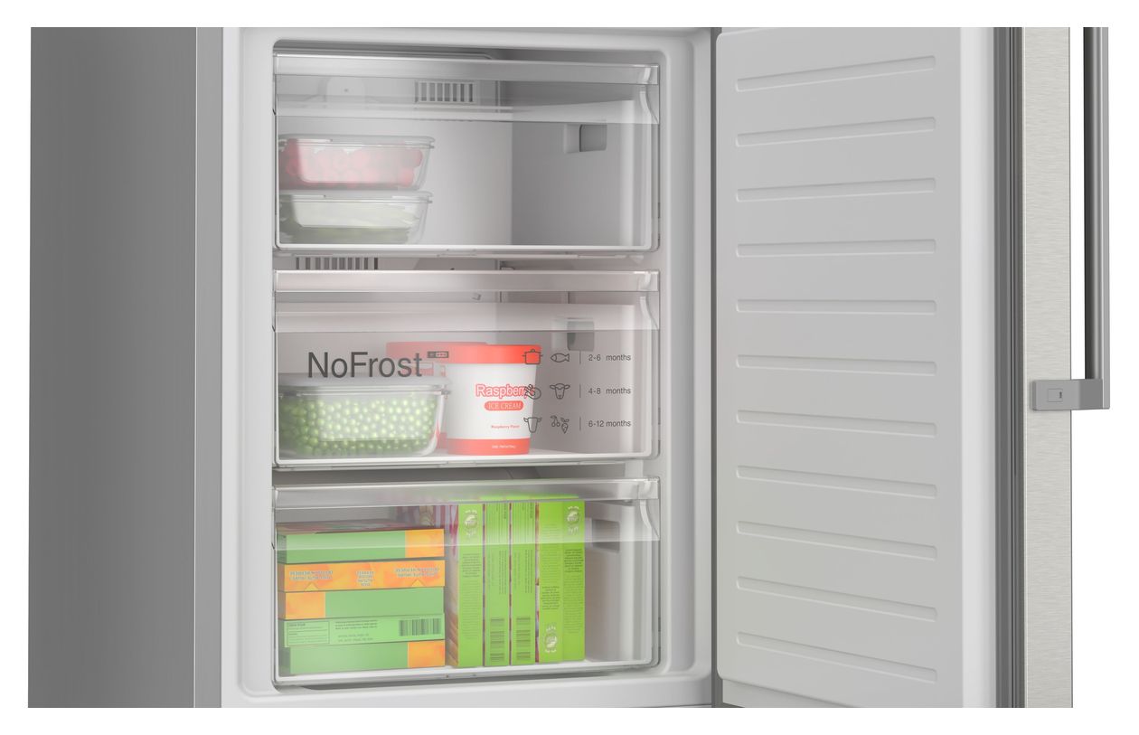 Serie 6 KGN39AIAU 260 l / 103 l Kühl-Gefrierkombi freistehend NoFrost 112 kWh Jahr  (Edelstahl) 