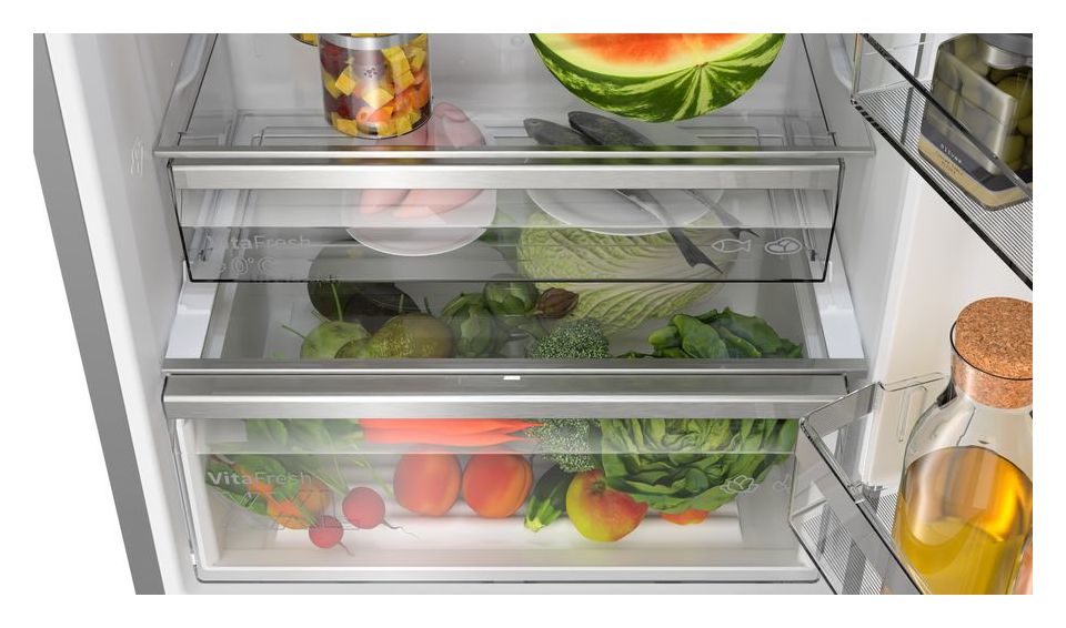 Serie 6 KGN49LBCF 311 l / 129 l Kühl-Gefrierkombi freistehend NoFrost 178 kWh Jahr  (Schwarz) 