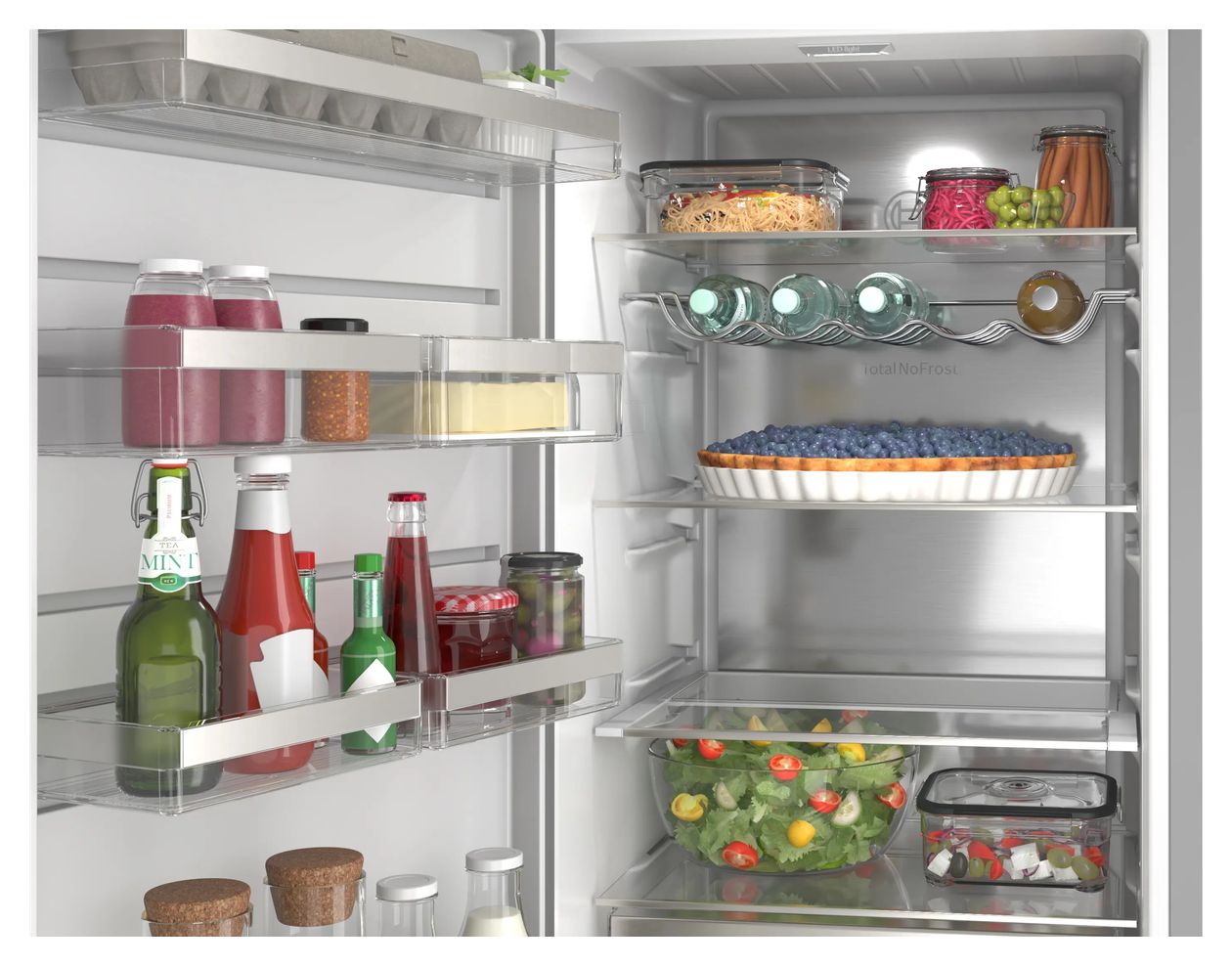 Serie 6 KSN36AICM 402 l Kühlschrank freistehend EEK: C 110 kWh Jahr NoFrost  (Edelstahl) 