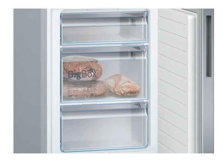 Serie 6 MKK69GSLCA (KGN39AIAT + KSZGGM00) 249 l / 94 l Kühl-Gefrierkombi freistehend 149 kWh Jahr  (Edelstahl) 