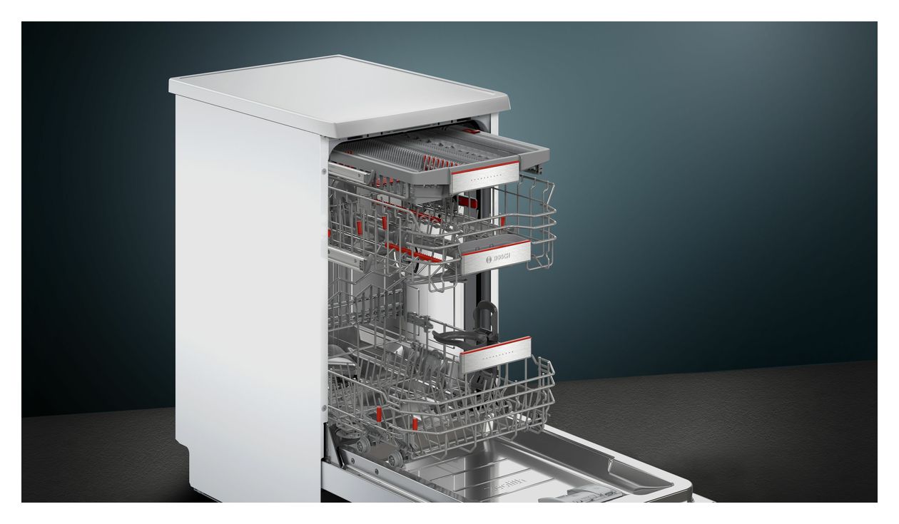 Serie 6 SPS6YMI14E 45 cm Geschirrspüler freistehend Leise 10 Maßgedecke aquaStop Funktion 