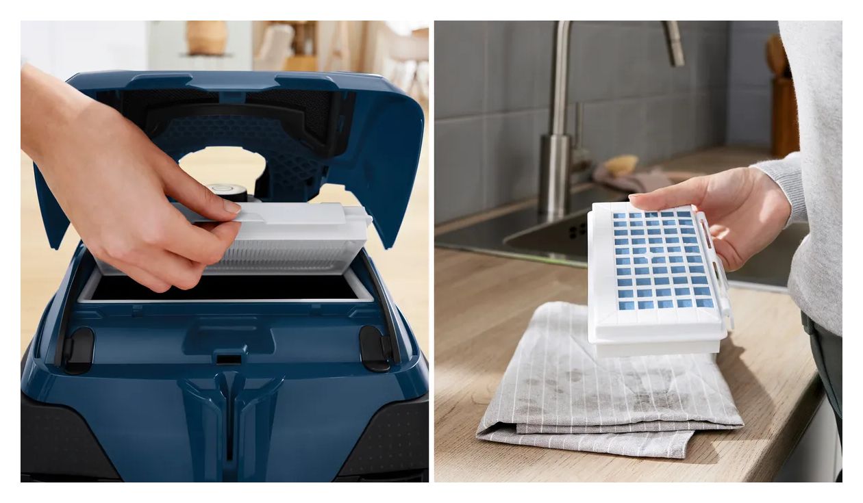 Serie 8 BGL8XPER Bodenstaubsauger mit Staubbeutel 700 W Allergie-Filter  (Schwarz, Blau) 