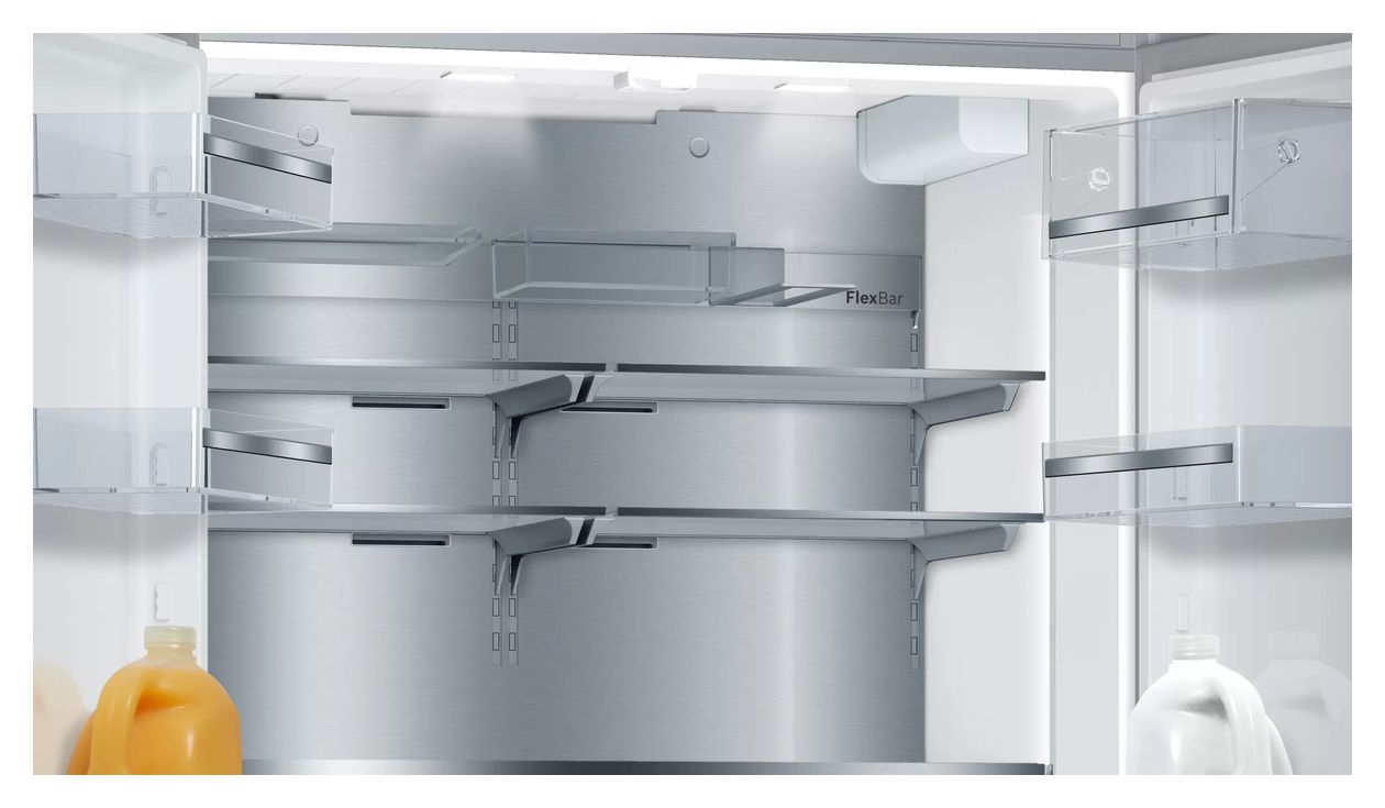 Serie 8 KFF96PIEP Side-by-Side Kühl-/ Gefrierkombination French Door 402 l / 171 l 333 kWh 1830 mm x 905 mm  (Edelstahl) 