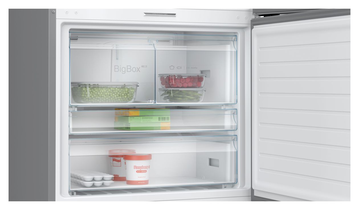 Serie 8 KGP86FIC0N 422 l / 202 l Kühl-Gefrierkombi freistehend NoFrost 216 kWh Jahr  (Edelstahl) 