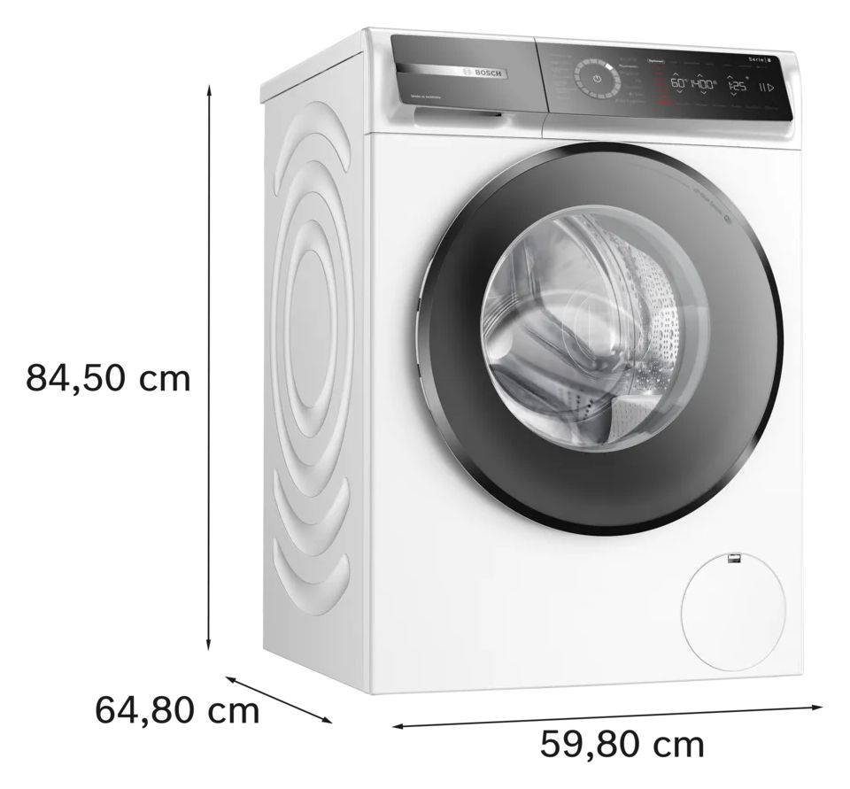 Serie 8 WGB244072 9 kg Frontlader Waschmaschine 1400 U/min aquaStop Funktion 