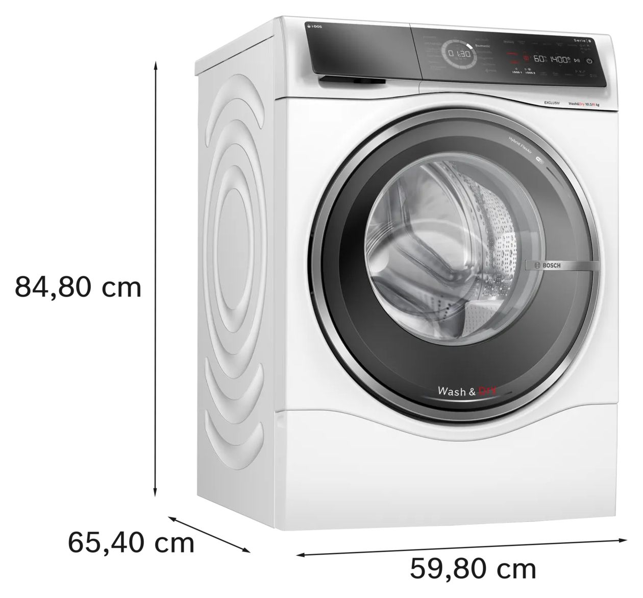 Serie 8 WNC254A90 10,5 kg 6 kg Waschtrockner 1400 U/min 