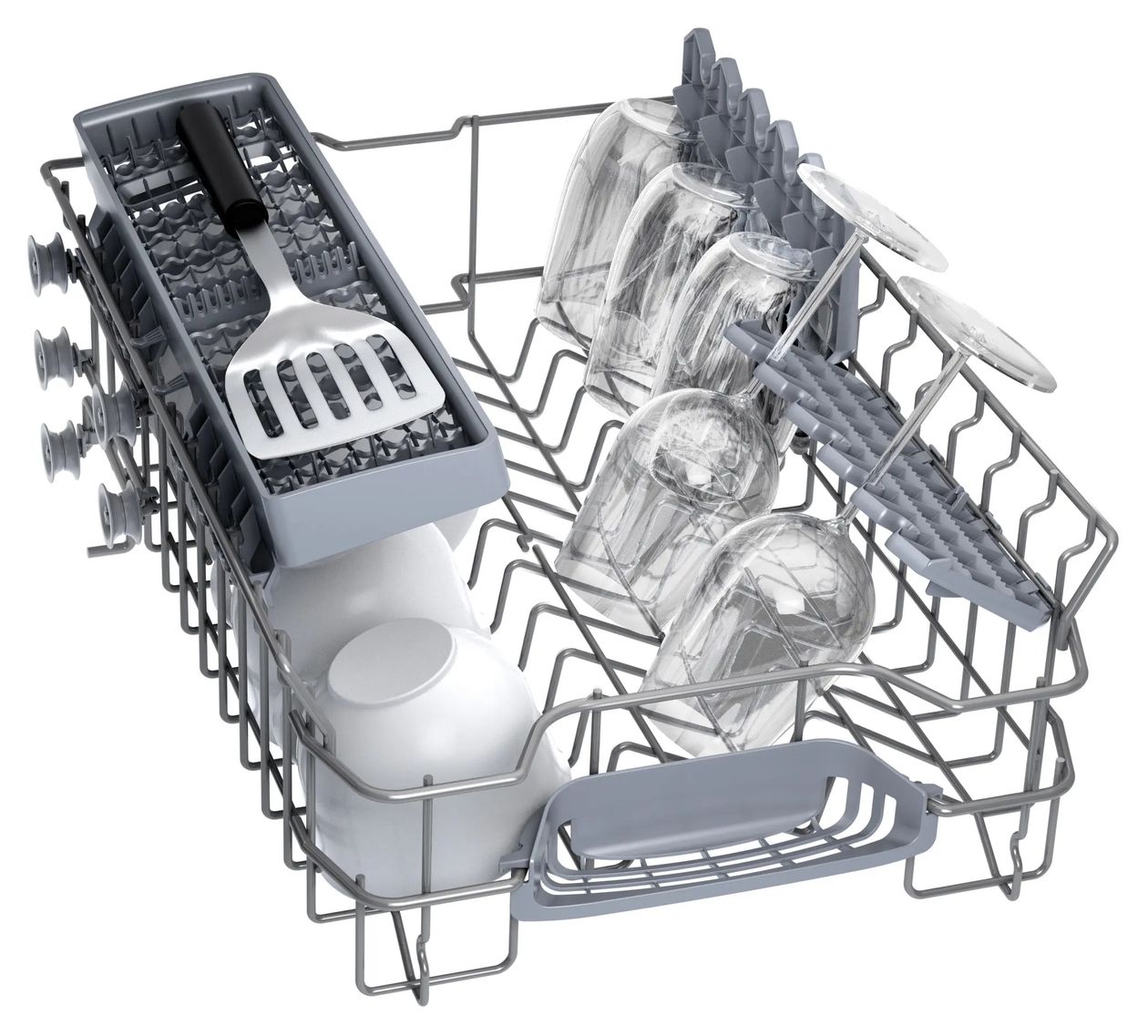 Serie 2 SPS2HKI02E 45 cm Geschirrspüler freistehend leise 10 Maßgedecke aquaStop Funktion Wärmetauscher (Edelstahl) 
