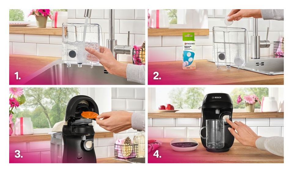 TAS107E Tassimo Happy friendly Kaffeekapsel Maschine  (Beige, Schwarz) 