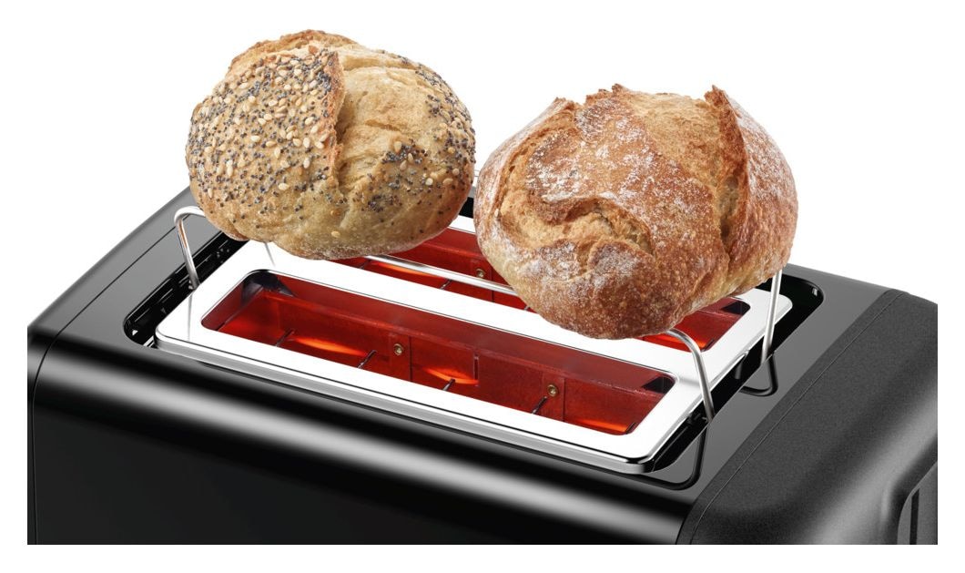 TAT3P423DE DesignLine Toaster 970 W 2 Scheibe(n)  (Schwarz) 