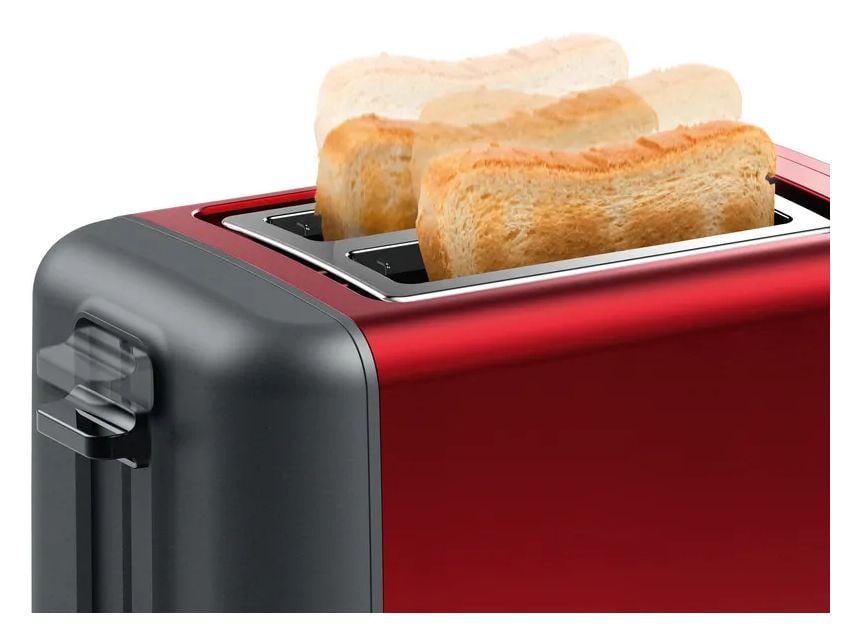TAT3P424DE DesignLine Toaster 970 W 2 Scheibe(n)  (Schwarz, Rot) 
