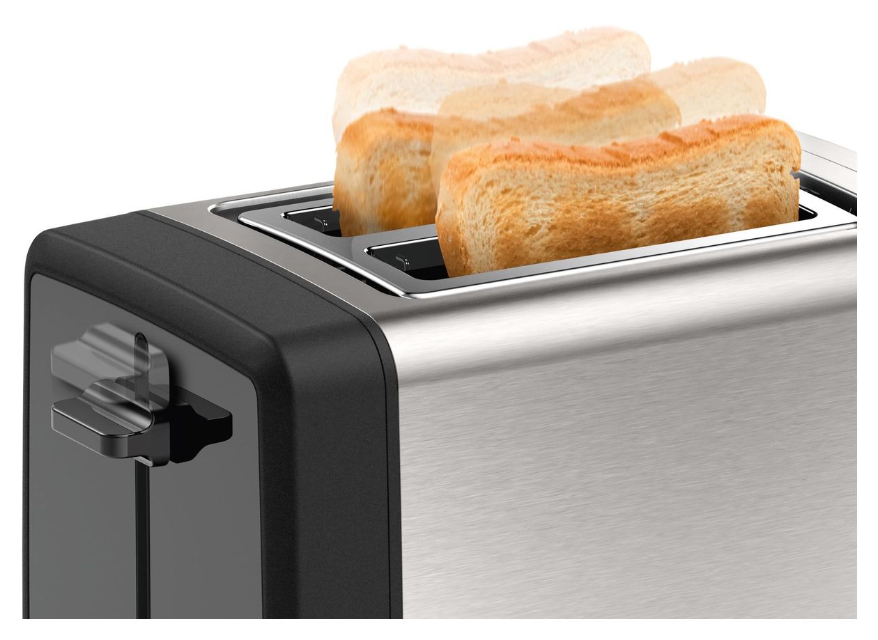 TAT4P420 DesignLine Toaster 970 W 2 Scheibe(n)  (Schwarz, Edelstahl) 