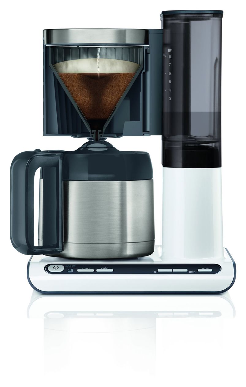 TKA8A681 Styline 8 Tassen Thermo Filterkaffeemaschine 1,1 l  (Edelstahl, Weiß) 