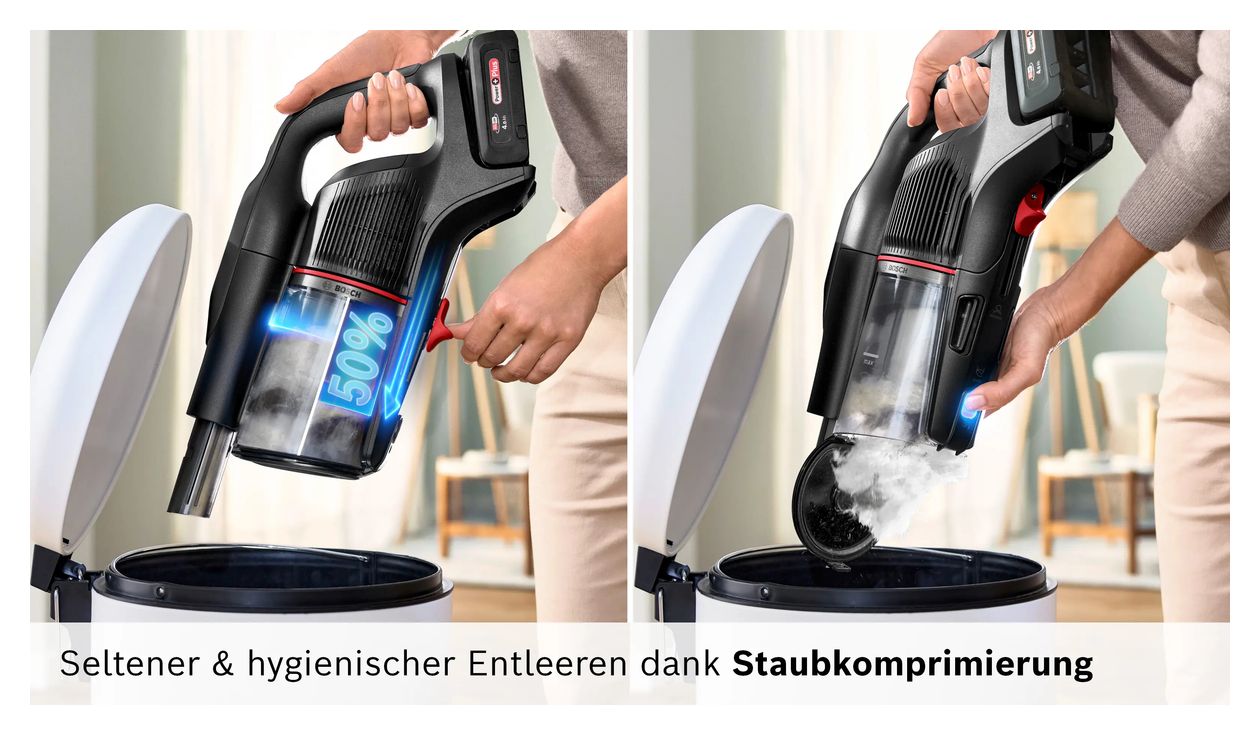Unlimited 10 BKS1042POW Handstaubsauger Beutellos bis 80 min Laufzeit HEPA  (Schwarz) 