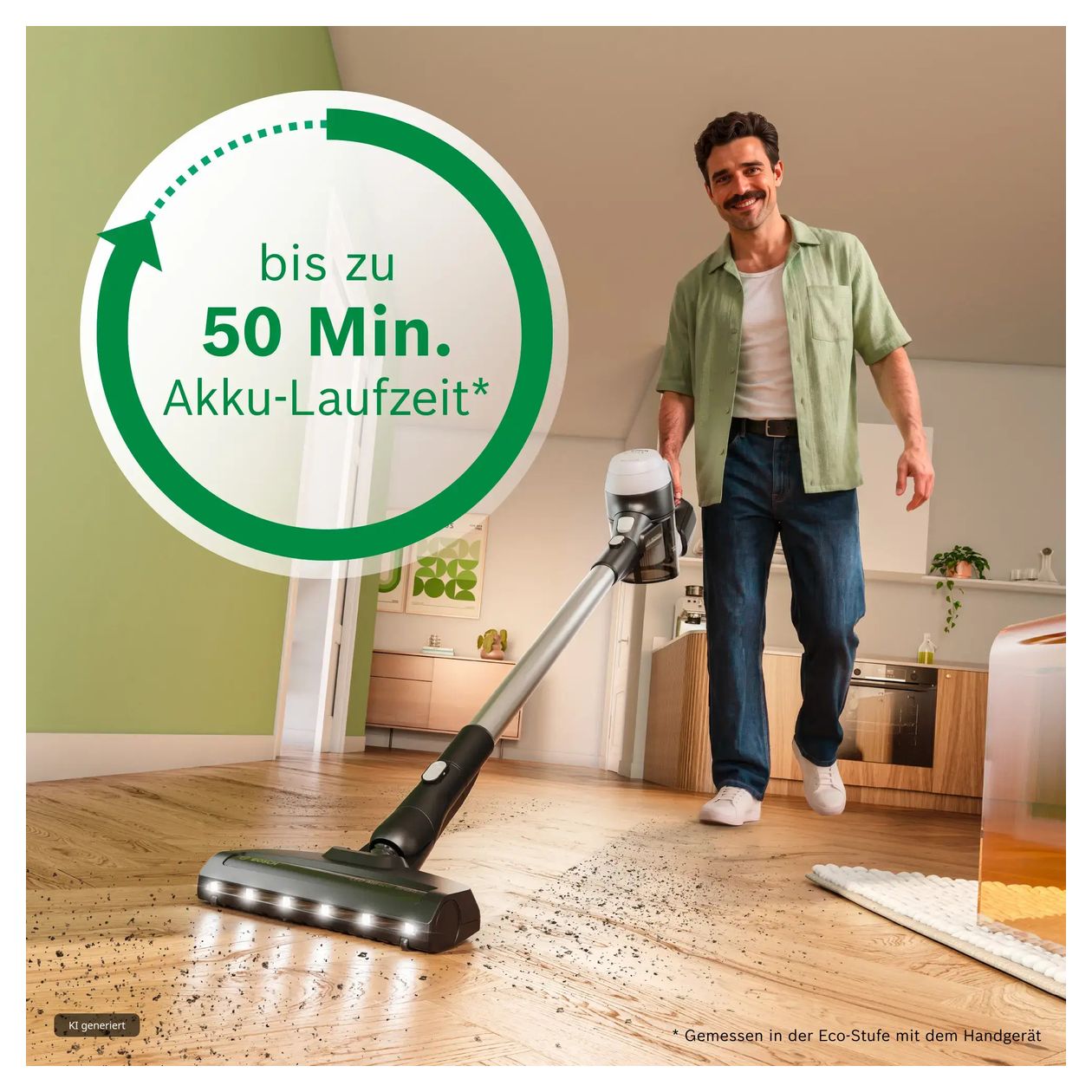 Unlimited 5 BBU52WBA Handstaubsauger Beutellos bis 50 min Laufzeit 25,2 V  (Weiß) 