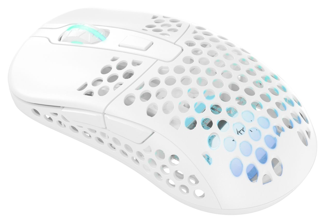 M42 RGB Wireless 19000 DPI Gaming Maus Optisch  (Weiß) 