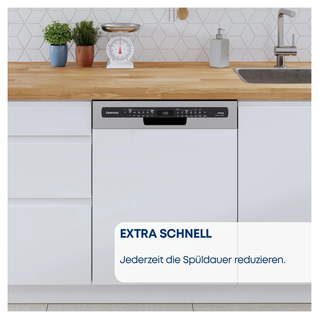 CG6SW02EBD 60 cm Geschirrspüler freistehend Sehr leise 13 Maßgedecke aquaStop Funktion Wärmetauscher 