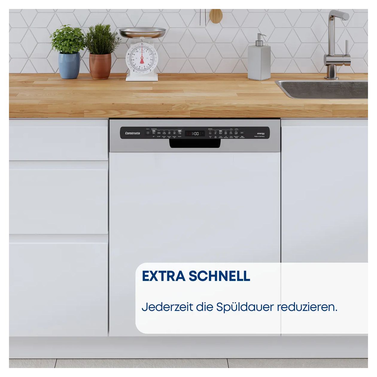 CG6VX01HBD 60 cm Geschirrspüler vollintegriert (ohne Front) Sehr leise 13 Maßgedecke aquaStop Funktion Wärmetauscher 