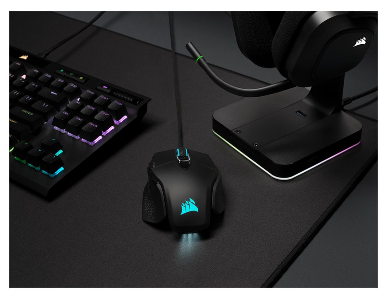 M65 RGB Ultra 26000 DPI Gaming Maus Optisch  (Schwarz) 