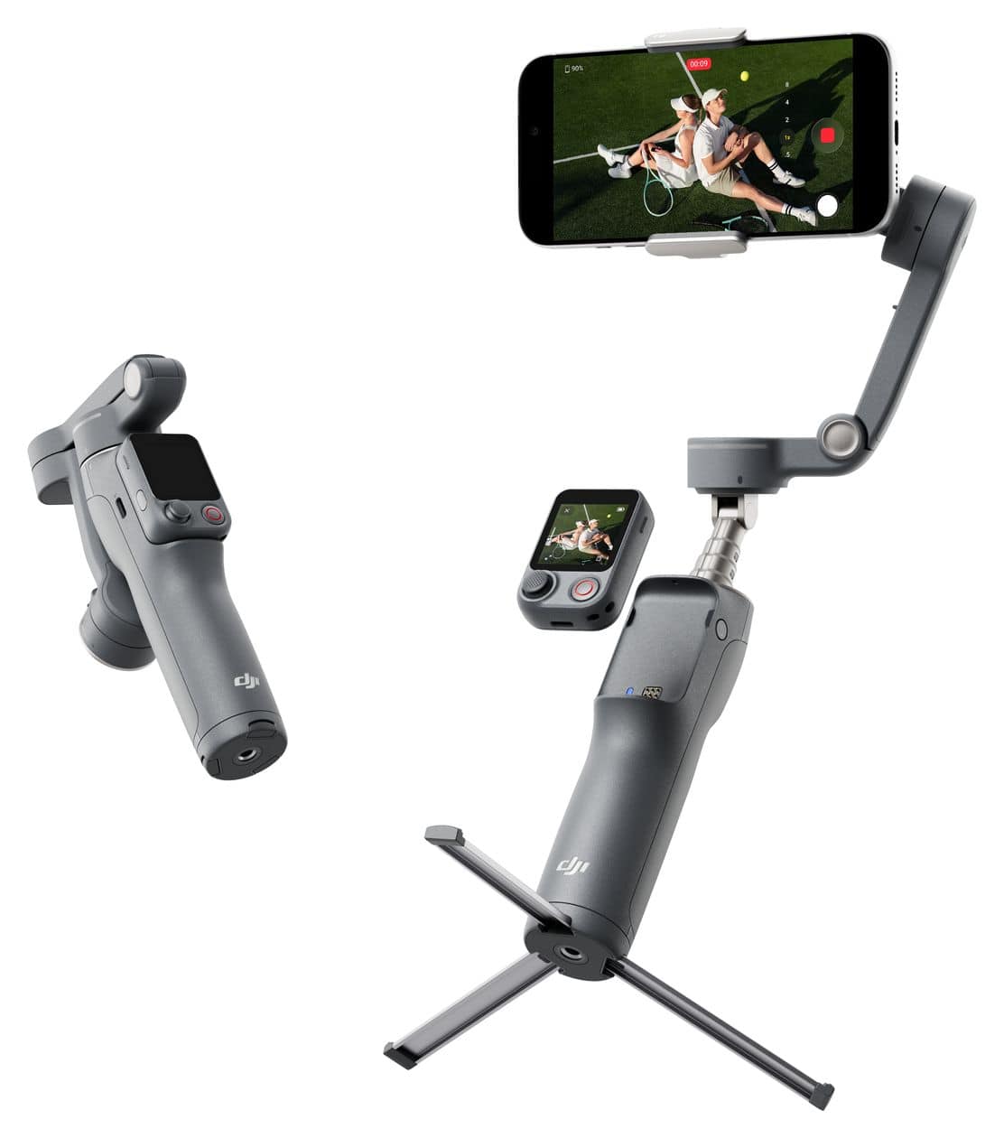 Osmo Mobile 8P Standard Combo Stativ Gimbal für Smartphone faltbar Bluetooth  (Schwarz) 