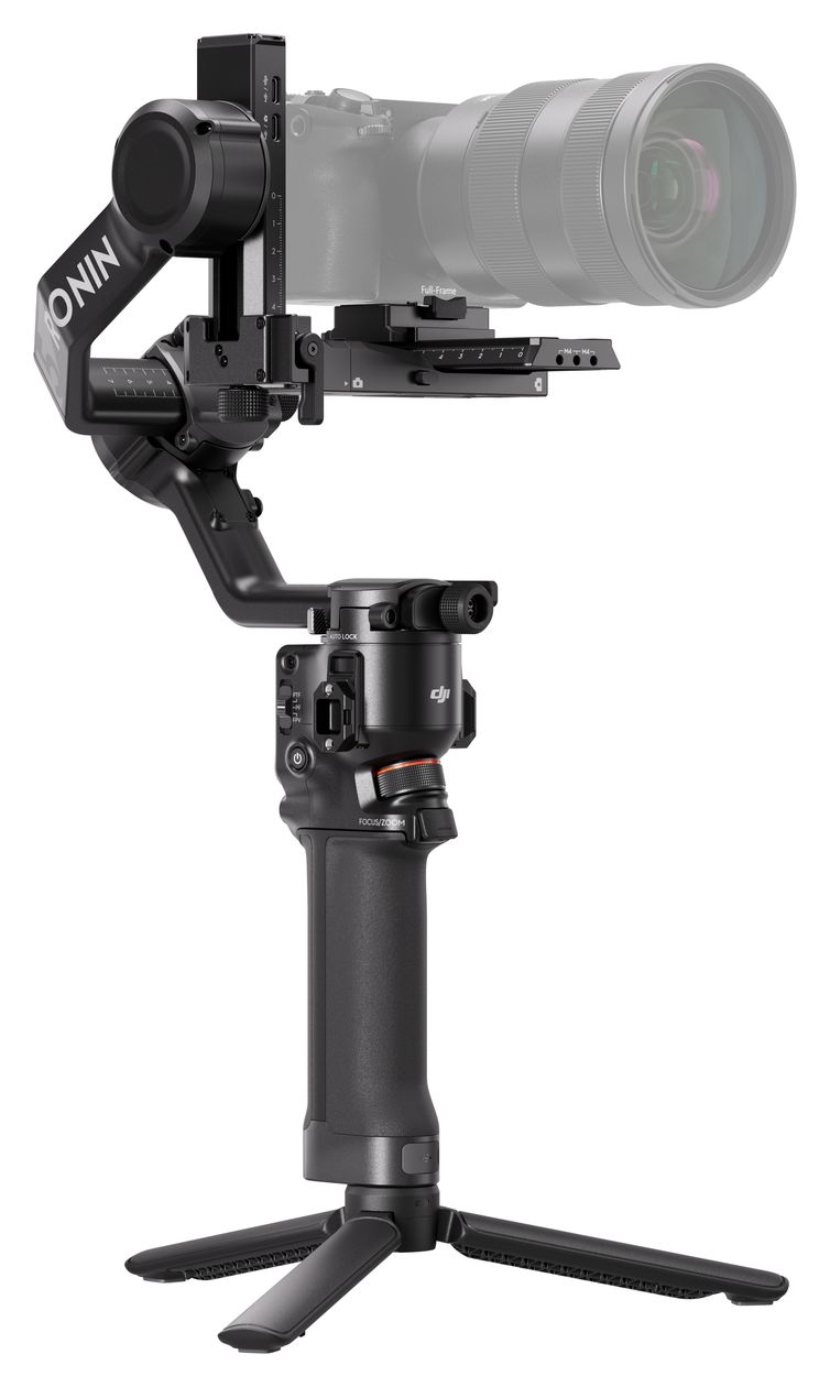 RS5 Stativ Gimbal für Kamera faltbar Bluetooth  (Schwarz) 