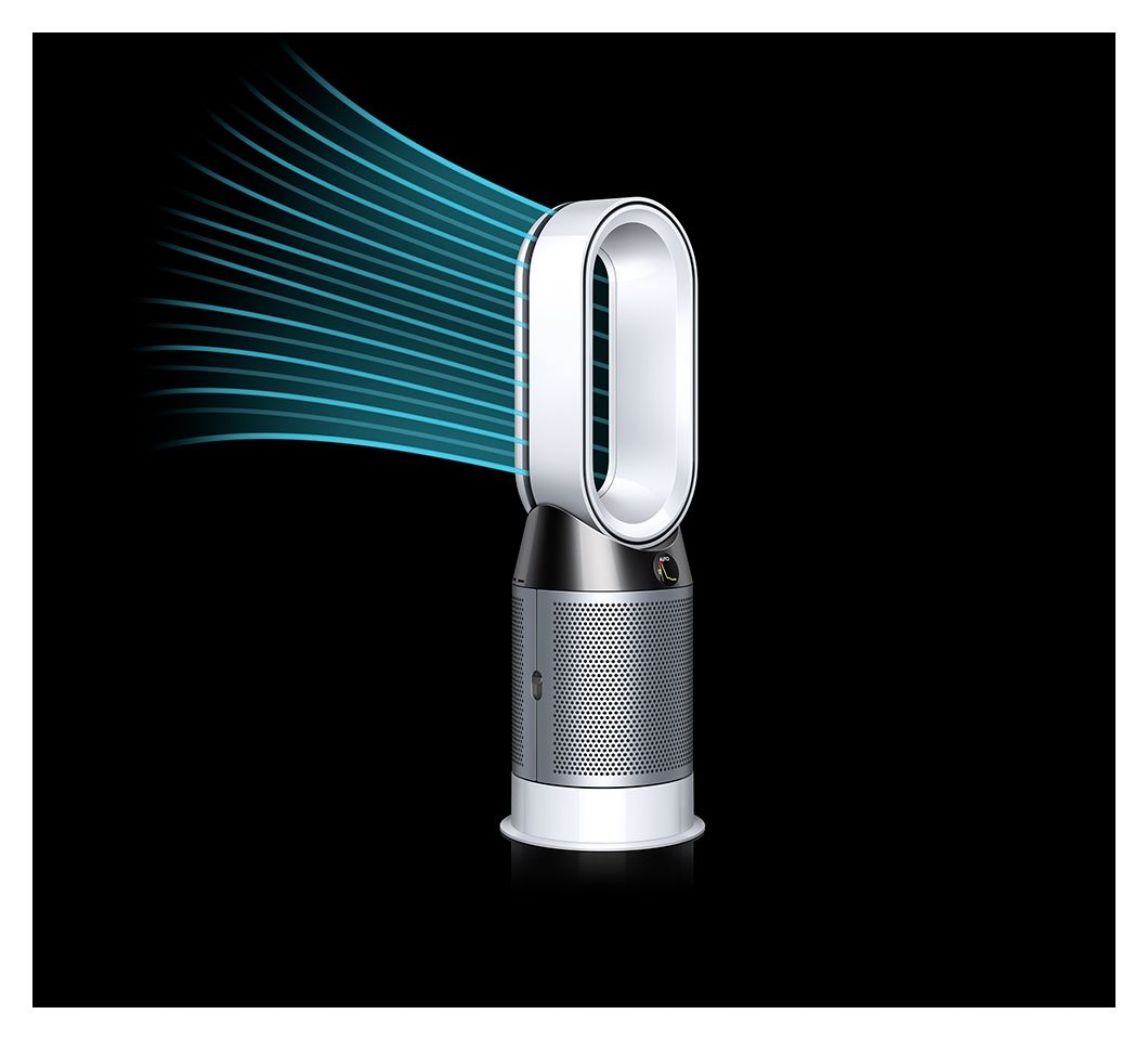 HP04 Pure Hot + Cool Turm-Luftreiniger  (Silber, Weiß) 