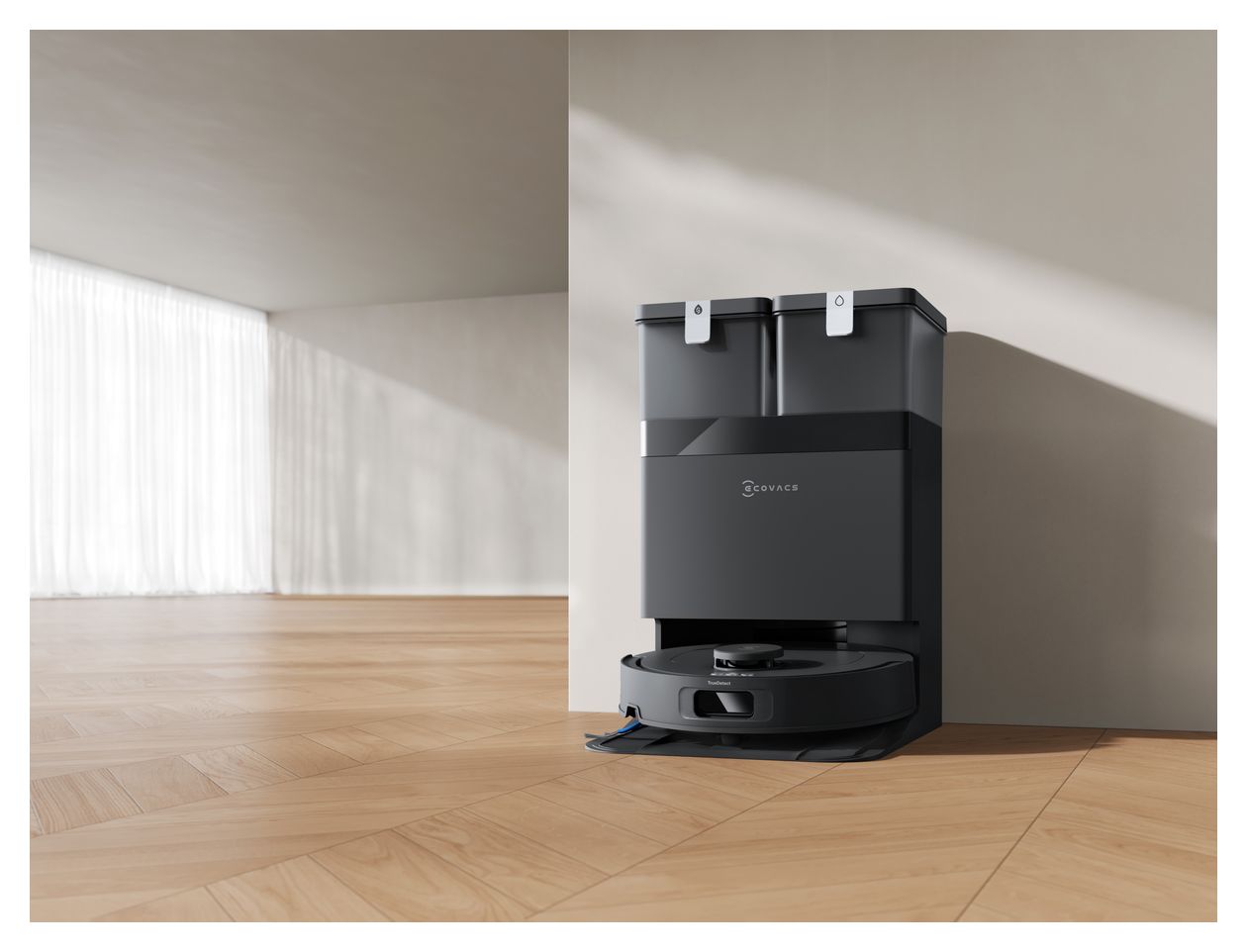 Deebot T30e Omni Saugroboter nass/trocken 200 min Akku 25000 Pascal Leistung  (Schwarz) 