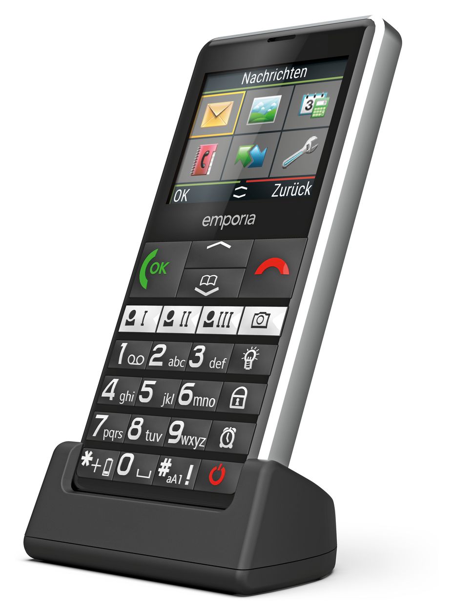 Pure V76 4G Smartphone 5,87 cm (2.31 Zoll) 2 MP Single SIM  (Schwarz) 