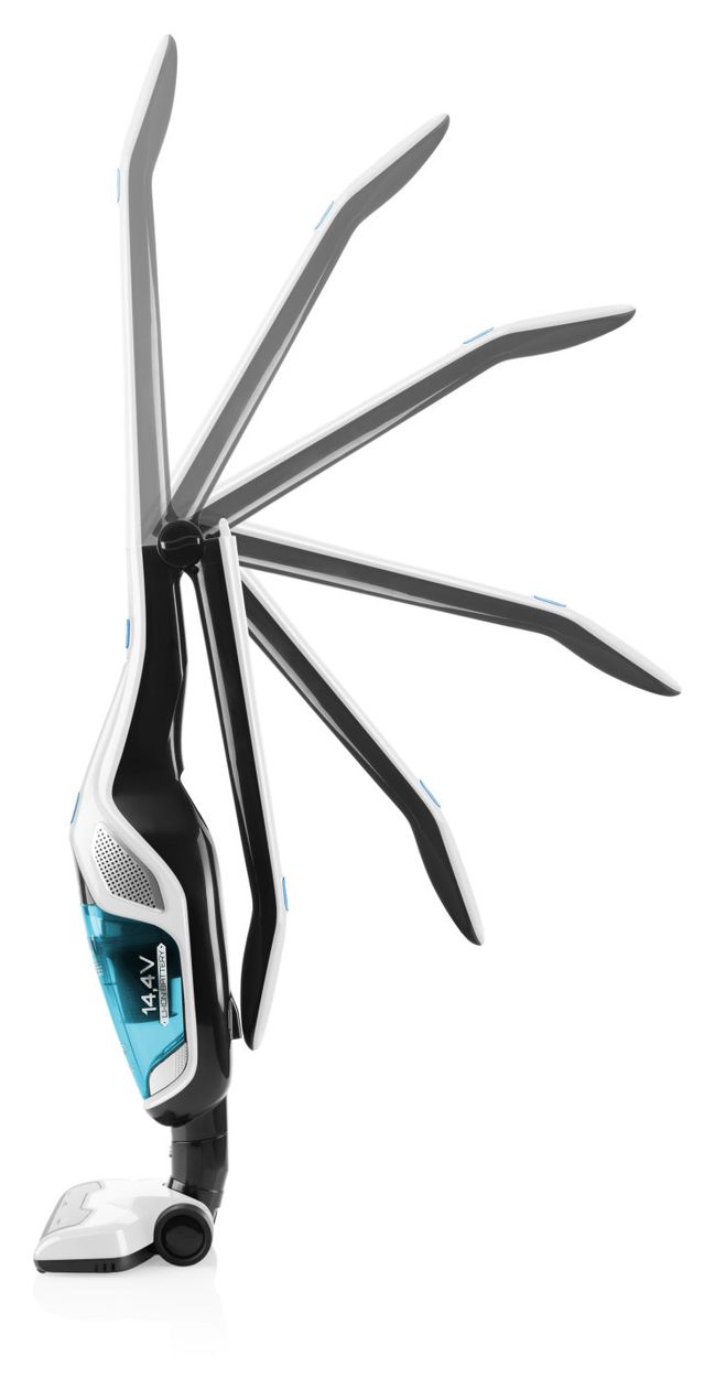 Dasty AquaPlus Handstaubsauger Beutellos bis 45 min Laufzeit 14,4 V HEPA (Schwarz, Blau, Weiß) 