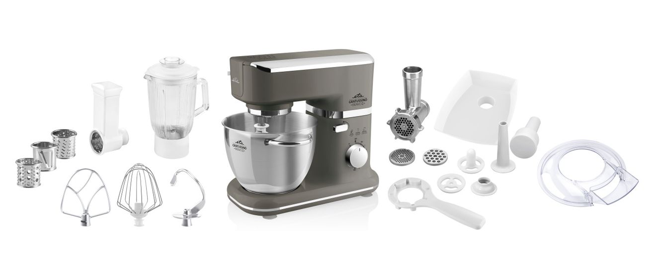 Gratussino Bravo II 800 W Küchenmaschine 4,5 l  (Braun) 