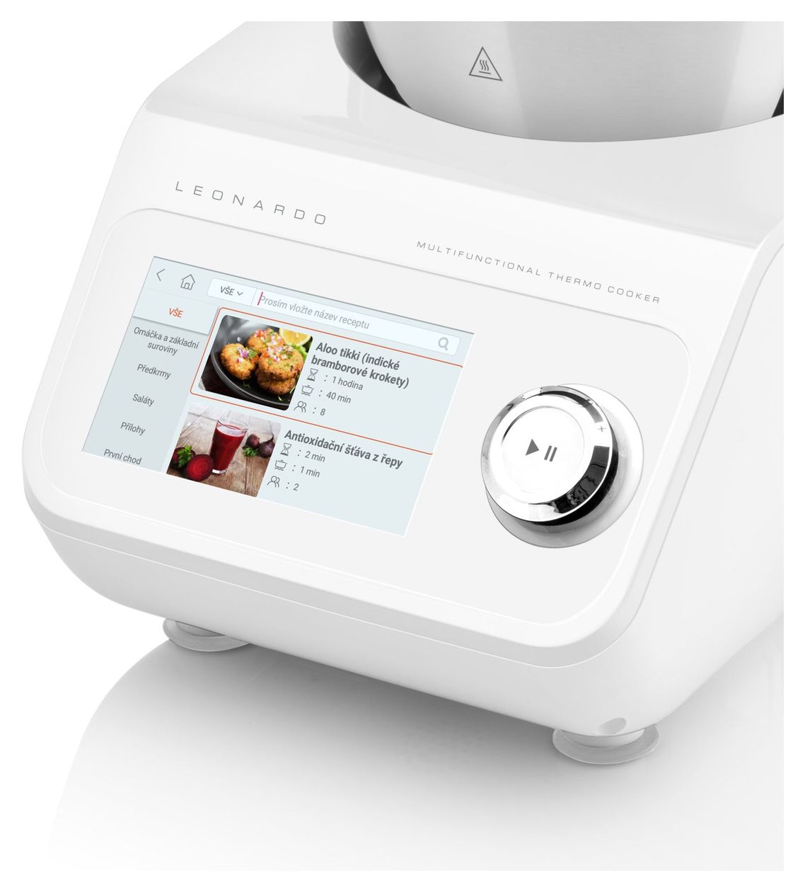 Leonardo Küchenmaschine 3,5 l mit Waage  (Weiß, Grau) 