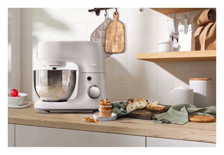 Mezo III Bravo 1000 W Küchenmaschine 4 l  (Edelstahl, Weiß) 
