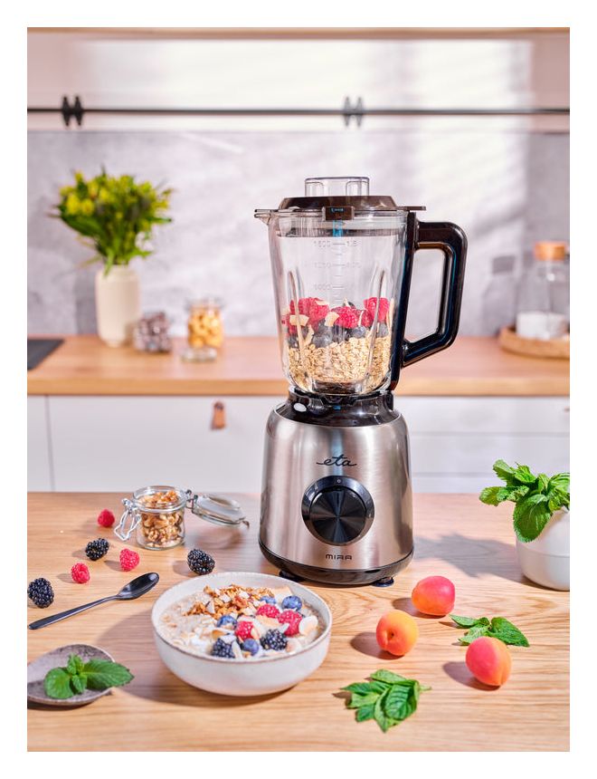 Mira 1,5 l Standmixer 3 Geschwindigkeiten 1200 W  (Schwarz) 