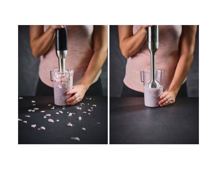 Spesso II Stabmixer 1200 W (Schwarz, Satinierter Stahl) 