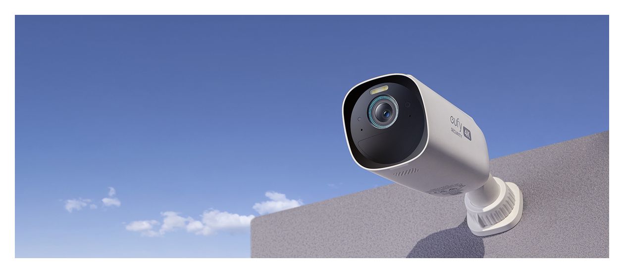 EufyCam 3 S330 2+1 Set 3840 x 2160 Pixel IP-Sicherheitskamera IP65, IP67 Außen Nachtsicht  (Schwarz, Weiß) 