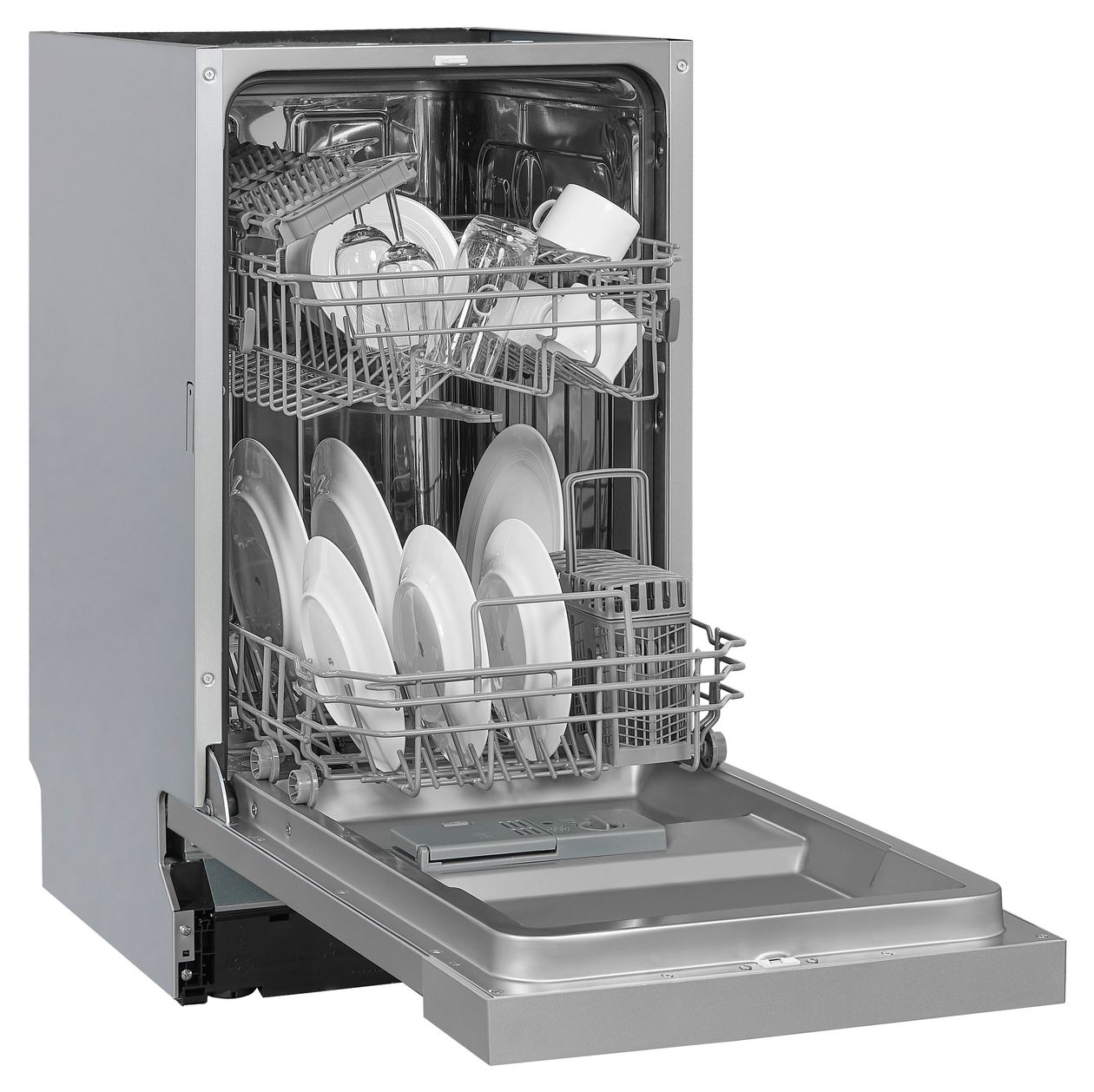 EGSP9309-EF-030E 45 cm Geschirrspüler teilintegriert (ohne Front) Leise 9 Maßgedecke 