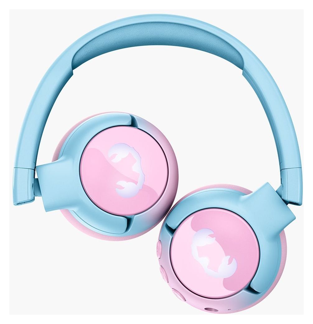 Code Junior Ohraufliegender Bluetooth Kopfhörer kabellos 48 h Laufzeit USB Typ-C  (Blau, Pink) 