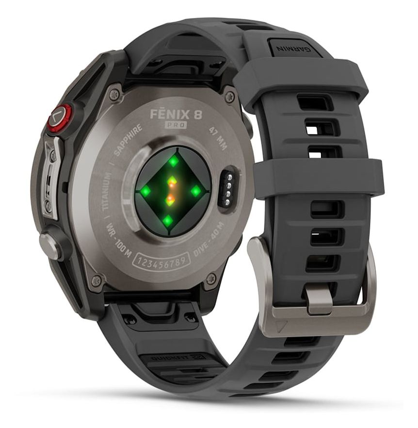 Fenix 8 Pro Digital 47 mm Smartwatch Rund 360 h  (Graphit, Titan) 