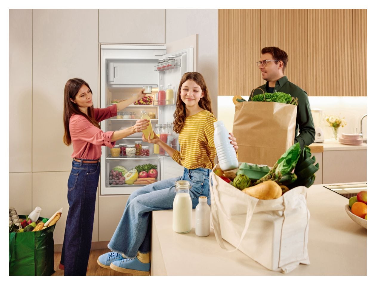 RBI512E21 Schlepptür 163 l Einbaukühlschrank EEK: E 148 kWh Jahr 