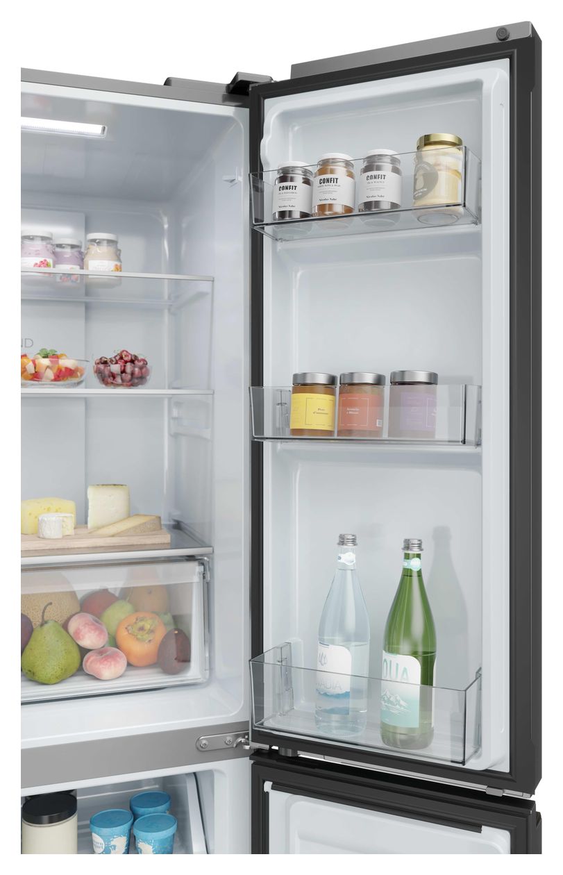 HCR3818DWMM Side-by-Side Kühl-/ Gefrierkombination 307 l / 156 l 232 kWh NoFrost 1815 mm x 833 mm  (Edelstahl) 