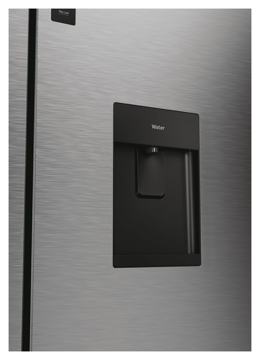 HCR5919EHMP Side-by-Side Kühl-/ Gefrierkombination 351 l / 174 l 329 kWh NoFrost 1900 mm x 908 mm  (Platin, Edelstahl) 