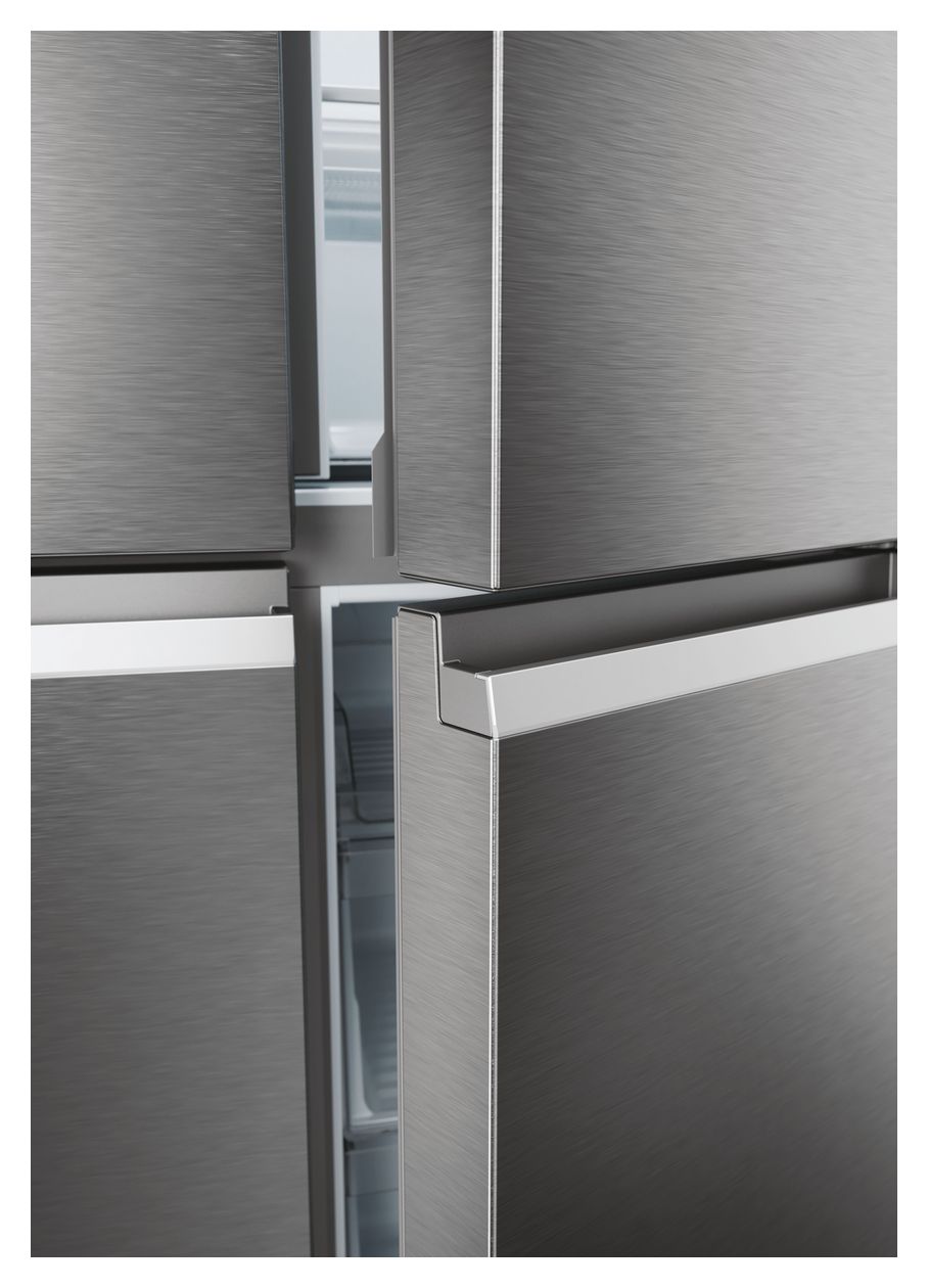 HCR5919ENMP Side-by-Side Kühl-/ Gefrierkombination 354 l / 174 l 329 kWh NoFrost 1900 mm x 908 mm  (Platin, Edelstahl) 