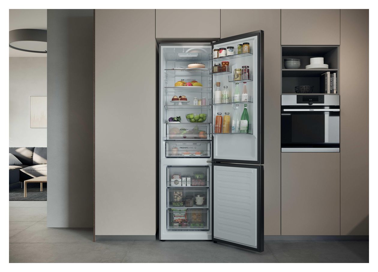 HDPR1620ANPK 289 l / 120 l Kühl-Gefrierkombi freistehend NoFrost 114 kWh Jahr  (Edelstahl) 