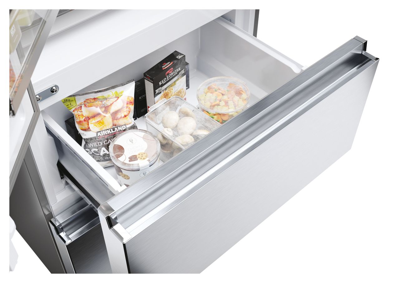 HFR5719EWMG Side-by-Side Kühl-/ Gefrierkombination 304 l / 140 l 298 kWh NoFrost 1900 mm x 700 mm  (Silber) 