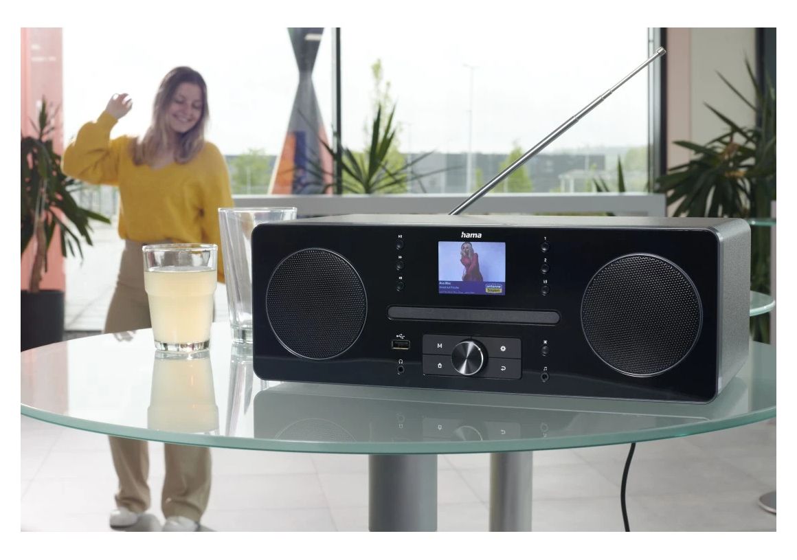 054254 DR1560CBT Bluetooth DAB, DAB+, FM Radio Persönlich  (Schwarz, Grau) 
