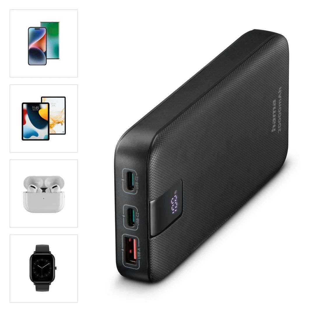 139546 Power Pack Performance 10 10000 mAh Powerbank USB Typ-C  (Anthrazit) 
